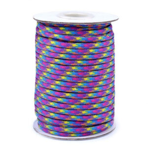 310230-1 Parakord zsinór 4mm-es lila/sárga 25m/vég