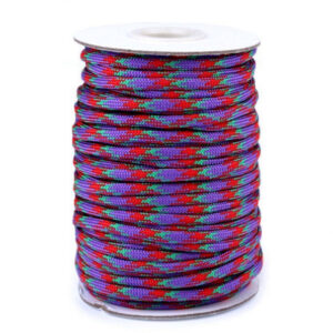 310230-2 Parakord zsinór 4mm-es lila/pir. 25m/vég