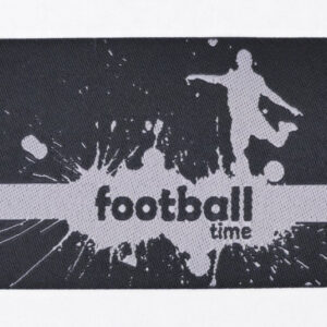LE-7205 címke vas.ható-Football Time (fekete alap)