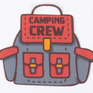 LE-4207 címke vas.ható-Camping(hátizsák)