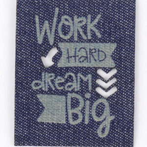 LE-4212 címke vas.ható-Work Hard (farmeres)