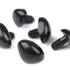 01071 Biztonsági orr csapos 17*13mm fekete M12