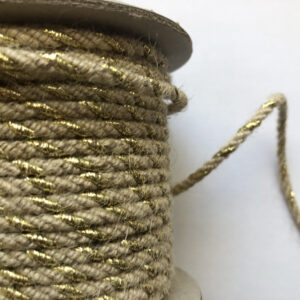 625003 Sodrott zsinór 3 mm len/lurex 25m/vég