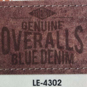 LE-4302 címke vas.ható-Overalls (felirat)