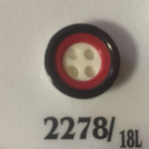 2278/18 DÖME divatgomb 18L piros
