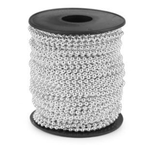 310195 Gyöngyök zsinóron lurex ezüst 25m/vég