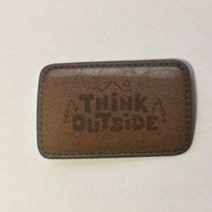 LE-4305 címke vas.ható-THINK OUTSIDE(felirat)